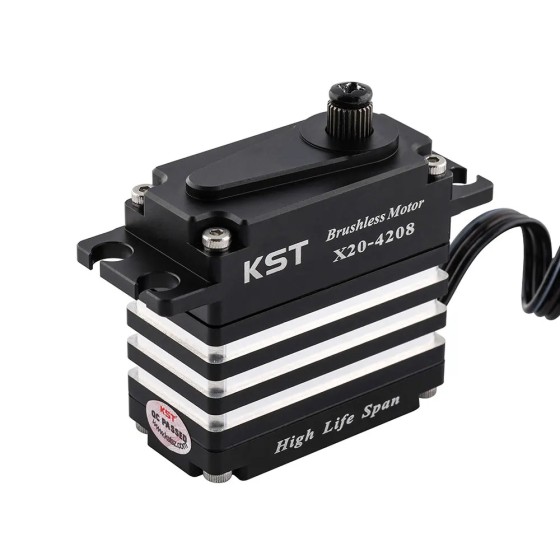 Original KST X20-4208 46Kgf.cm 0.07sec HV Digital Metal Gear Contactless 6BB HLS Standard Brushless Motor for RC FPV Car